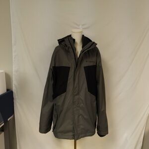Columbia Men's Tunnel Falls Interchange 3-in-1 Jacket Grey & Black WM0572 Sz XL